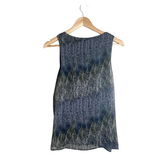 Anthropologie Deletta Women's Sleeveless Knotted Abstract Boho Blouse Small - Picture 2 of 6